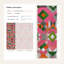 Papier peint abstrait géométrique à motif géométrique rose vert orange