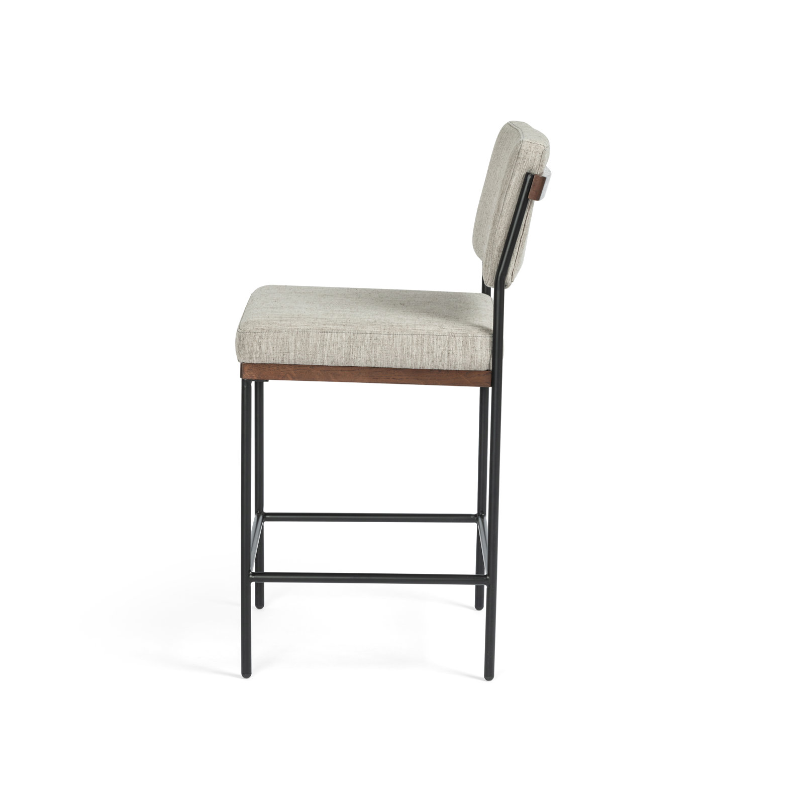 Popovich Stool, Counter Stool (26.42" Seat Height), Savile Flannel/Polyester Blend