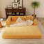 Canapé-lit pliable en tissu pour trois personnes, canapé-lit pliant en velours côtelé, canapé de plancher en éponge à haute densité de rebond, aucun assemblage requis - Canapé à compression-2015485567