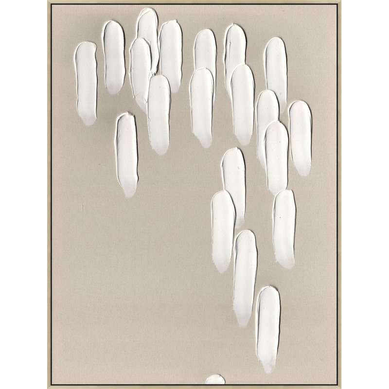 Painterly Cascade 1 - Cadre flottant, peinture sur toile