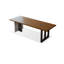 Bureaux rectangulaires en bois massif noyer-108230112
