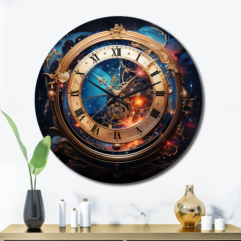 Watche Metaphysical Horology Metal Wall Clock, Extra Large