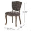 Chaise capitonnée Kd (Wthr) (ensemble de 2)-1510034943