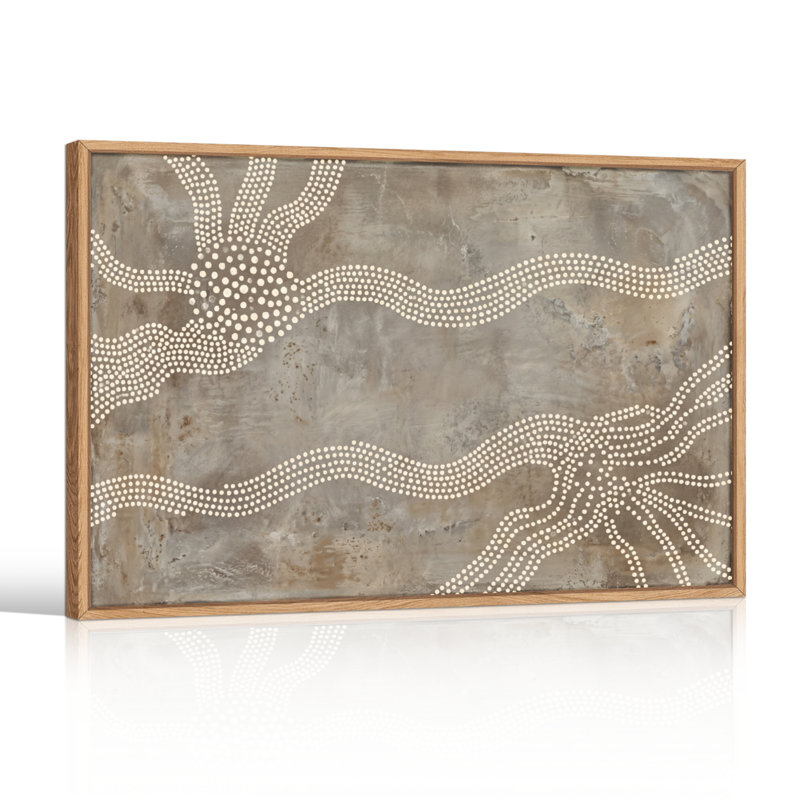 Ensemble de 1 tableau sur toile à motif à pois, 12"H x 18"W, Wrapped Canvas