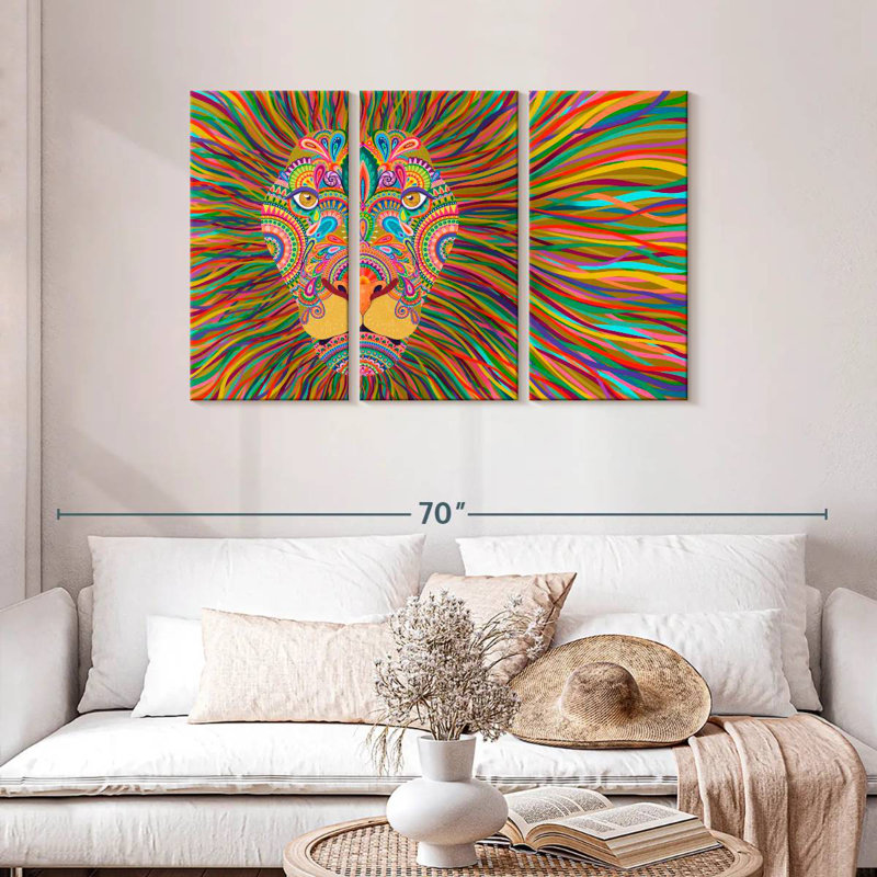 Brampt The King Lion, 28" H x 45" W