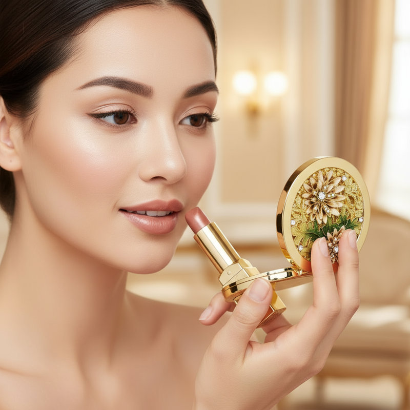 Floret Round Mirror