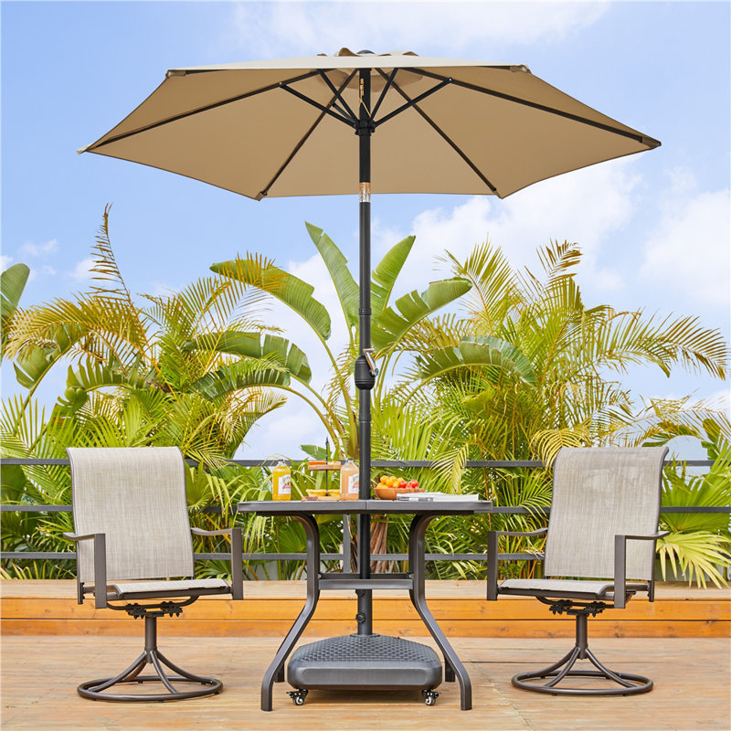 Charlean 226cm Tilt Parasol, Tan