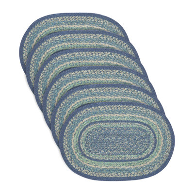 Jolie Jute Oval Placemat Set of 6 13x19