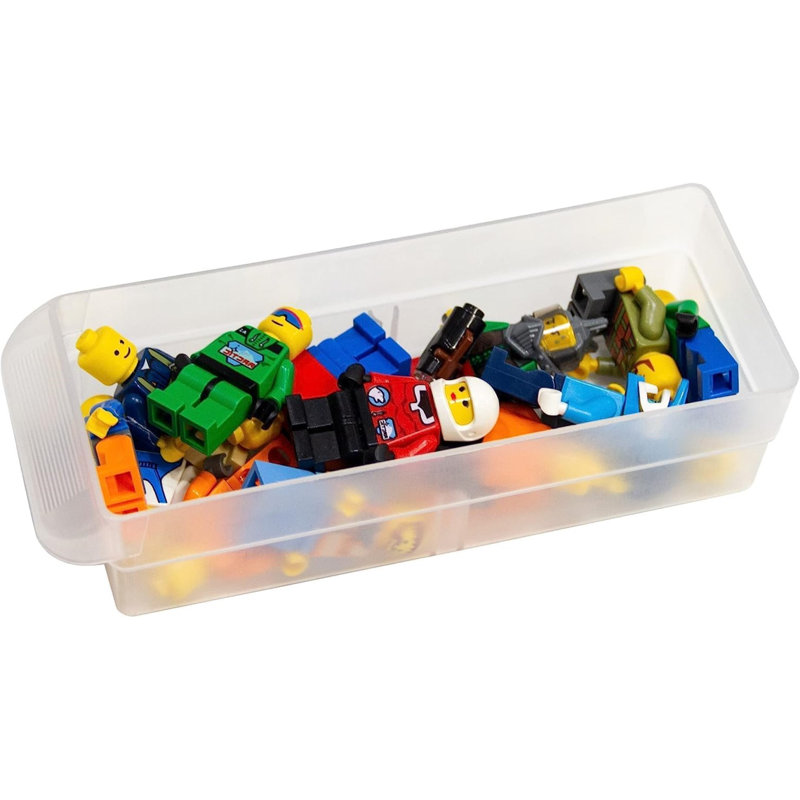 Red 64-Drawer Plastic Wall-Mounted Storage Organizer