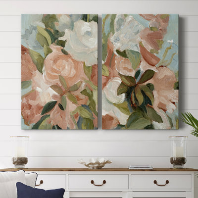 Bouquet Scatter III-Premium Gallery Wrapped Canvas -Ready to Hang