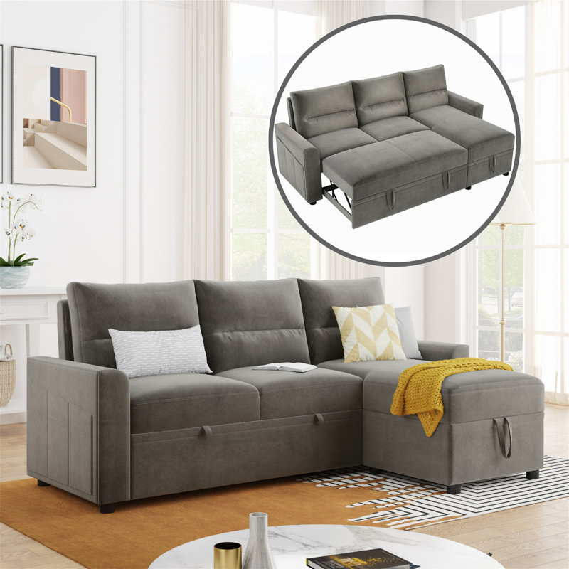 Canapé modulaire réversible en soie 54,5 po