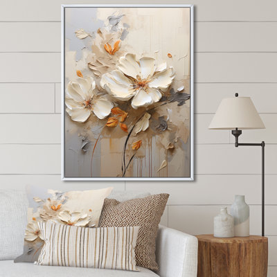 " Beige Simplicity In Petals I "