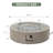 Outdoor Concrete Propane Fire Pit Table-721743951