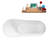 71" Streamline Freestanding Tub and Tray With Internal Drain-101697663