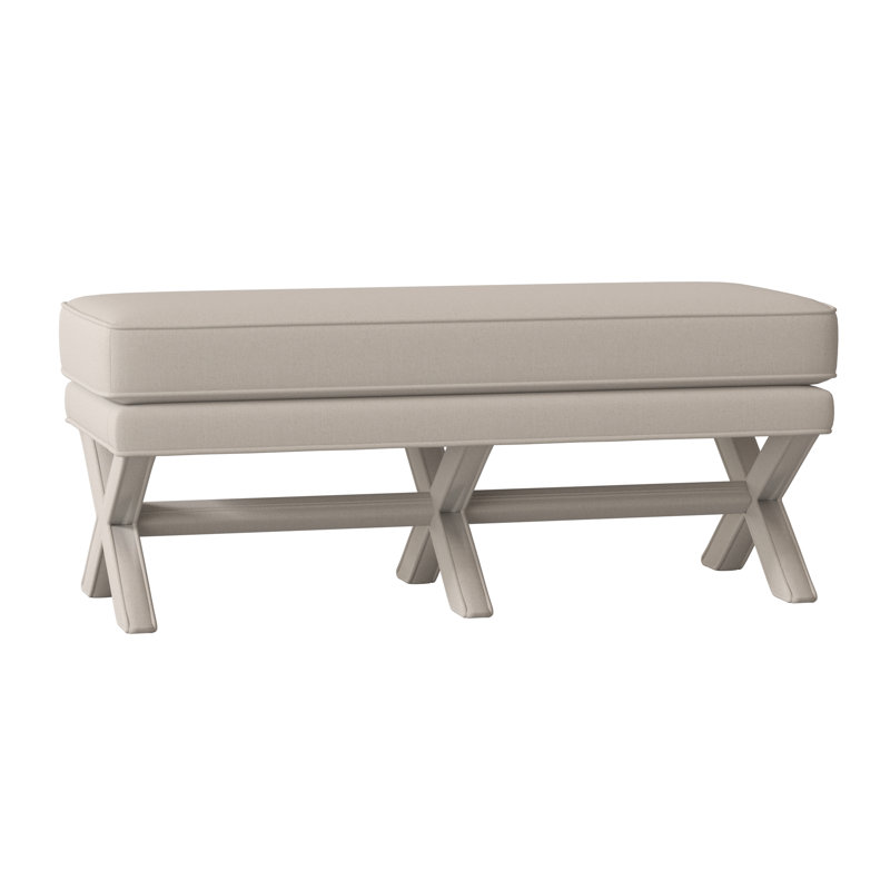 Banc rembourré Cayden, Jute Wismar