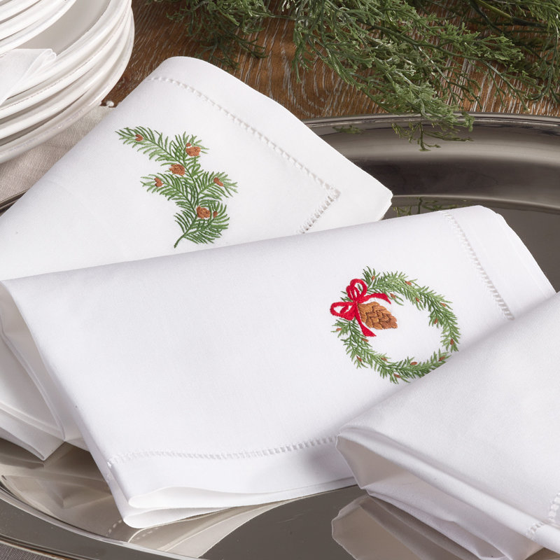 Villasenor Cotton Embroidered Square Napkin
