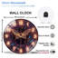 Horloge murale moderne en verre 12 po