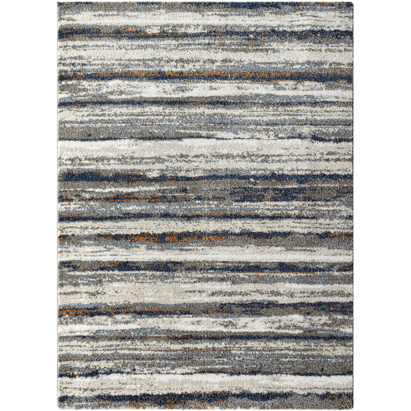Striped Indoor Rug, Rectangle 7'10" x 10'