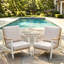 Ensemble de 2 fauteuils de patio en aluminium et osier avec coussins
