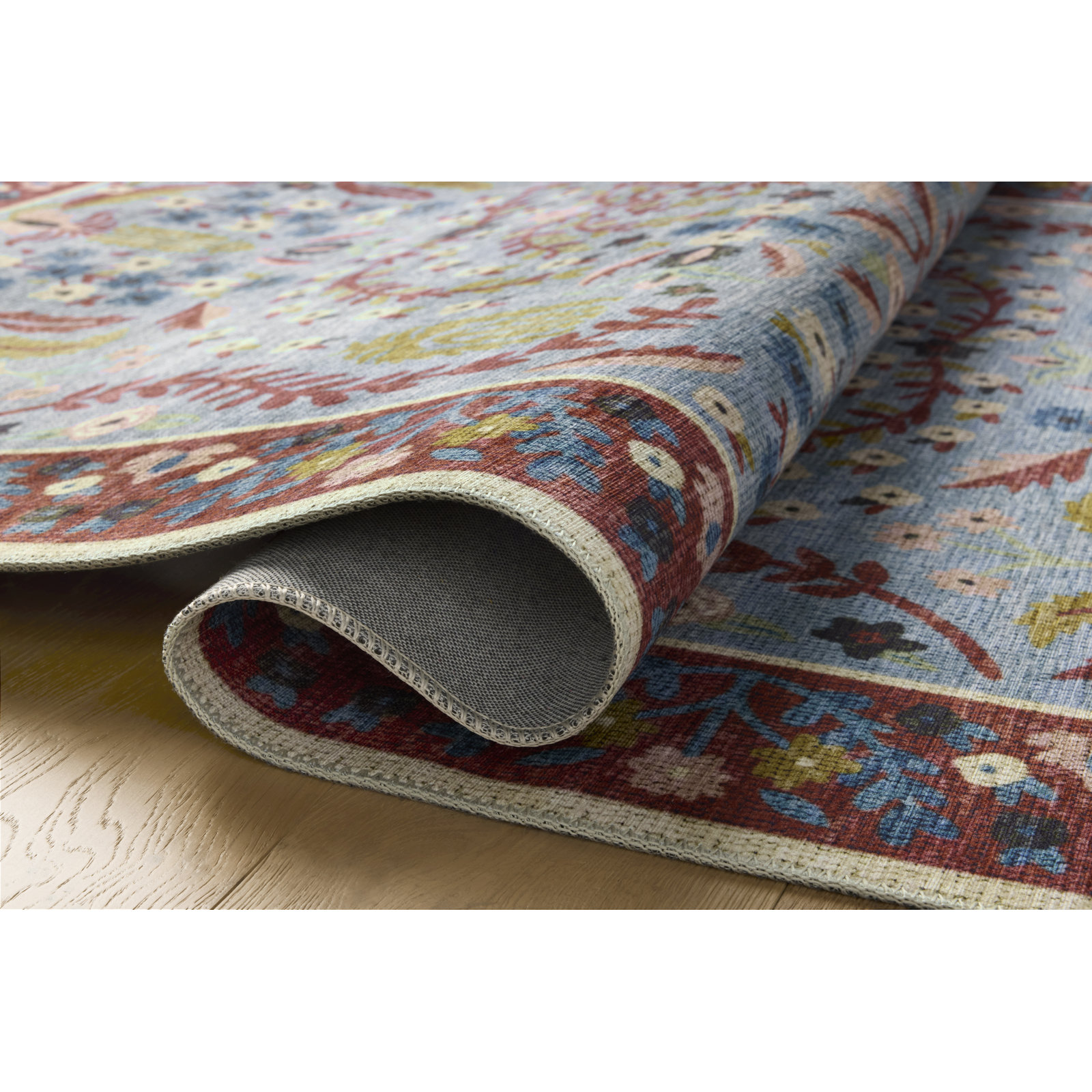 Canopy Red / Blue Area Rug, Rectangle 8'6" x 11'6"