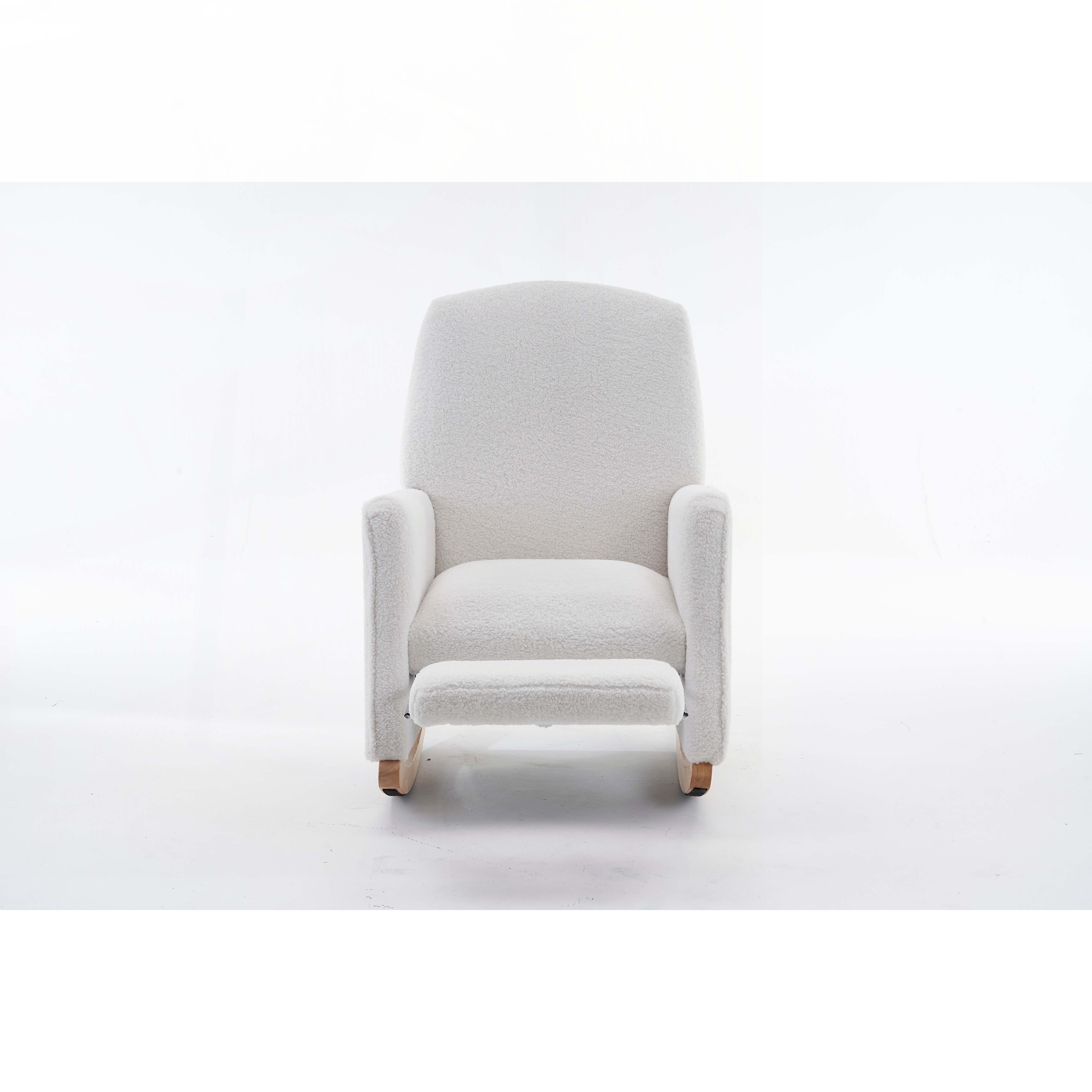 Isabelle & Max™ Fabric Rocking Chair With Adjustable Footrest | Wayfair