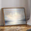 Art mural encadré sur toile - Horizon du lac serein avec lumière douce et montagnes lointaines - 16 po x 24 po, 24 po x 36 po-1568487756-1568487759