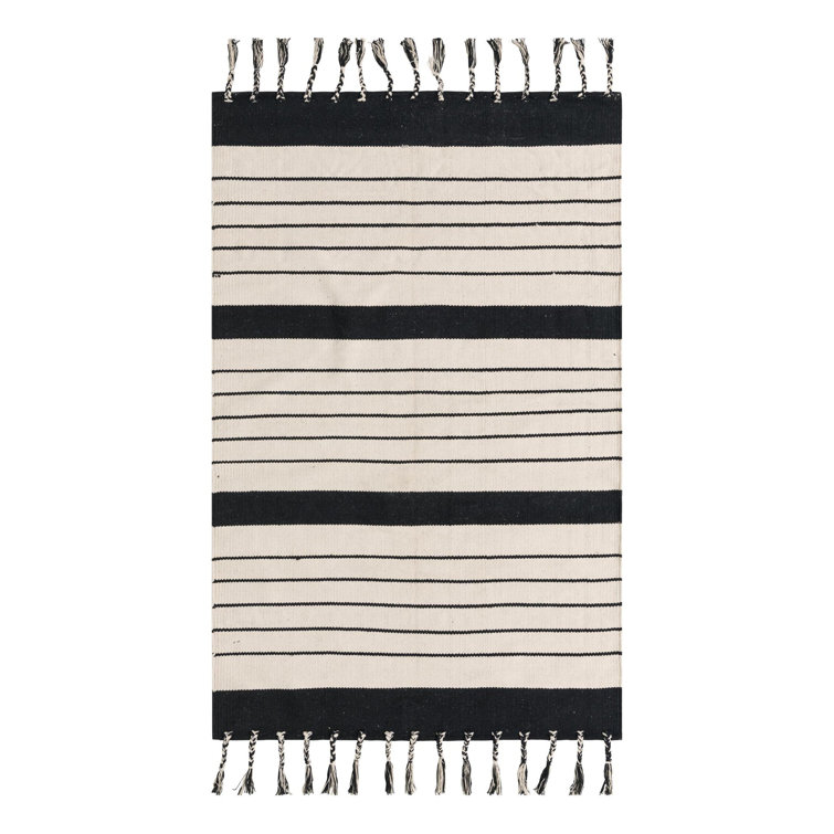 Asenet Cotton Striped Indoor Rug