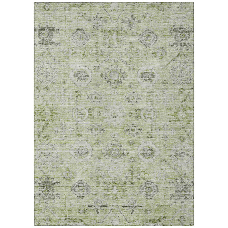 Tapis intérieur / extérieur vert Andorra , 3' x 5'