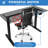 Mount-it Height Adjustable Electric Sit-stand Black Desk With Black Tabletop