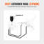 Outboard Hose Kit, 20 ft Hydraulic Steering Hose, 2-Piece Leak