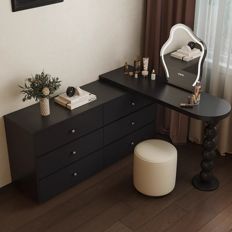 Commode créative rétro, Noir, noir, noir, noir