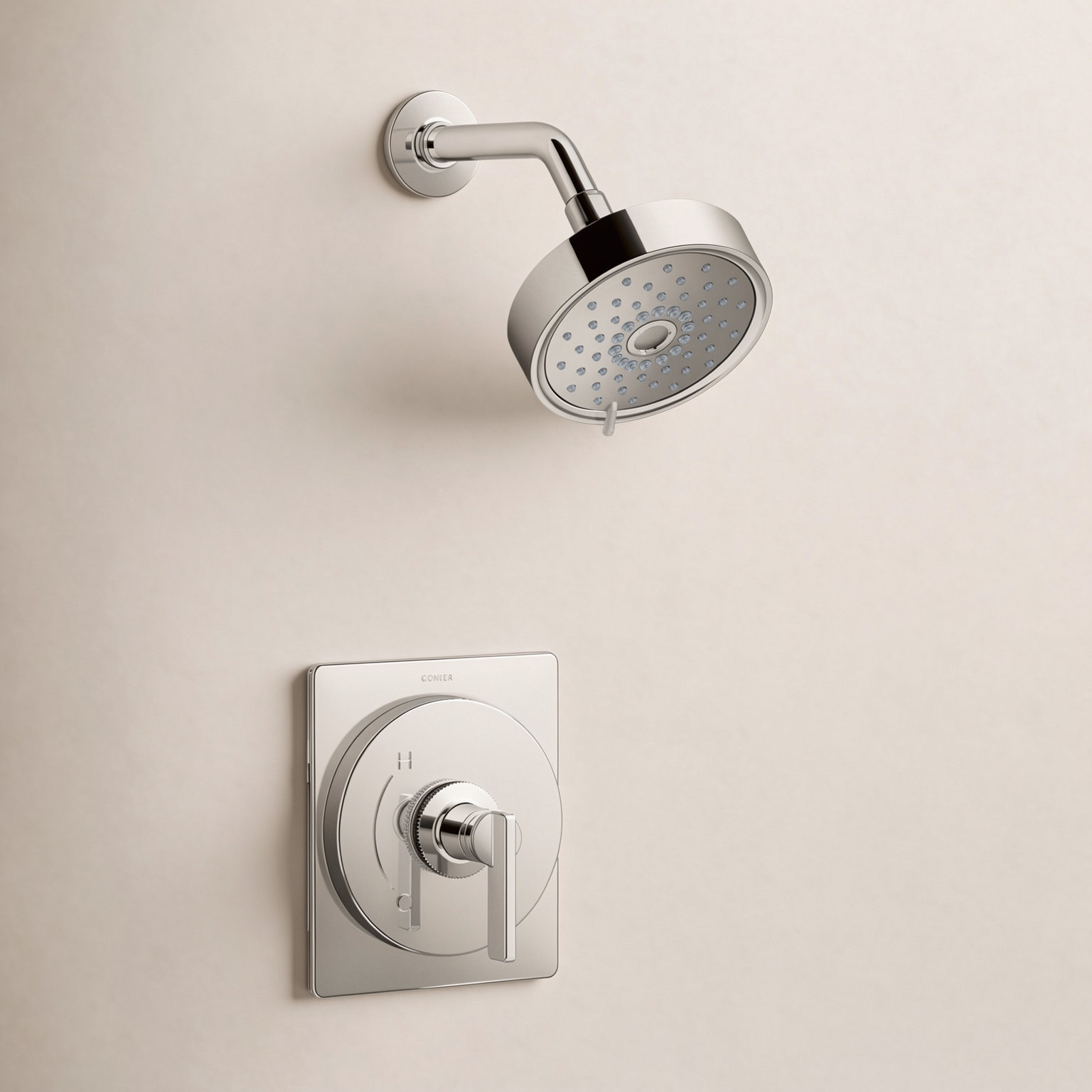 Castia 1.75 GPM Rite-Temp Shower Trim Kit, Satin Nickel