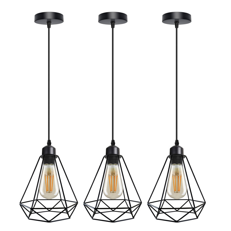 1 - Light Black Geometric Pendant, Yes