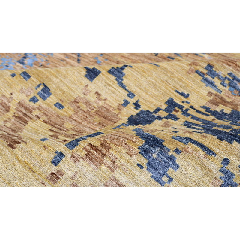 Hand Knotted Wool Area Rug