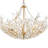 6 - Light Floral Basket Crystal Chandelier