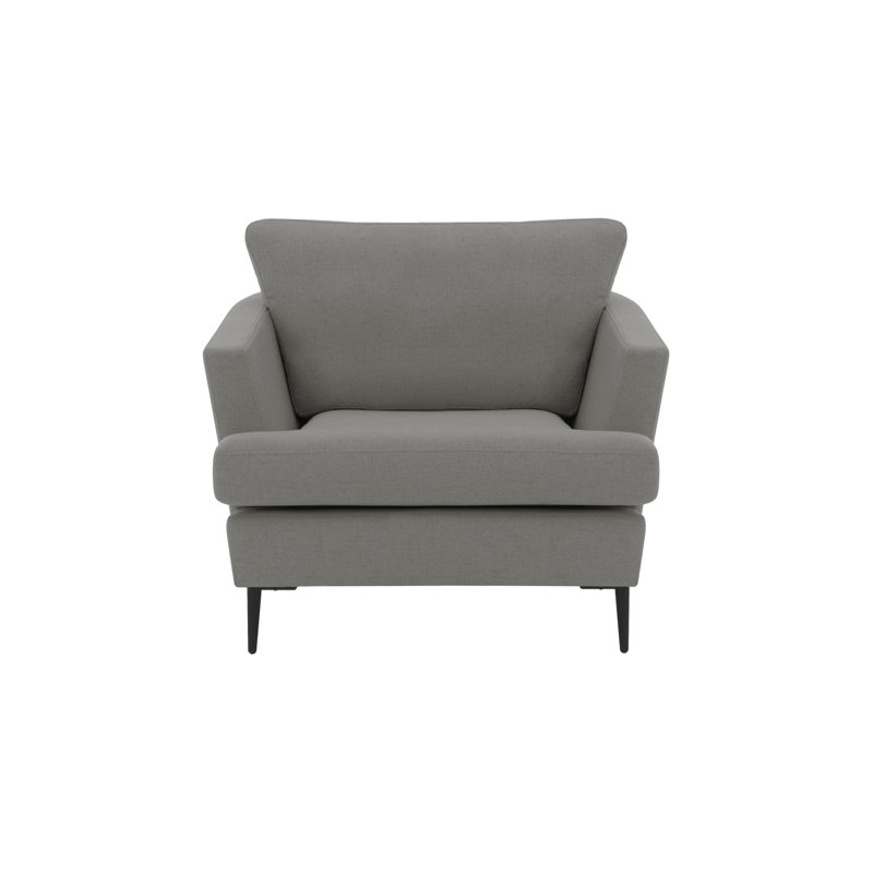 Jovany Velvet Armchair, Grey