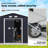 Spacious Metal Tool Shed