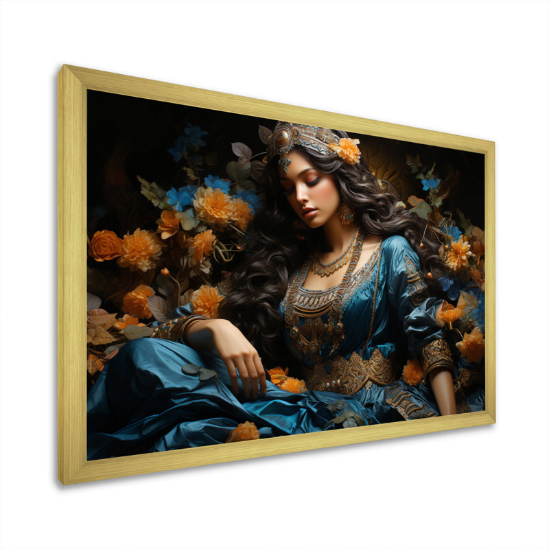 Indian Art The, H 12 po x l 20 po x P 1 po, Cadre doré à une seule photo