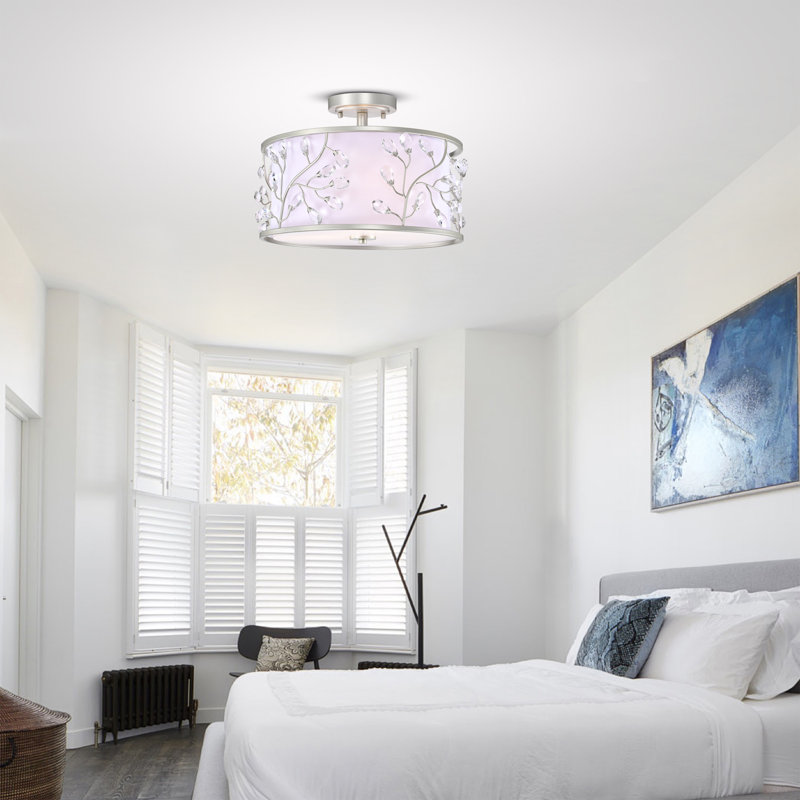 Glass Semi Flush Mount