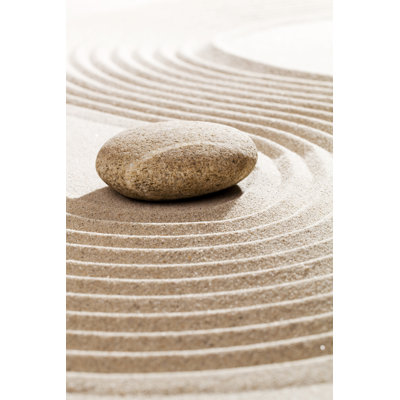 Symbol Of Zen Massage For Inner Beauty - Wrapped Canvas Print