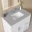 Comptoir de meuble-lavabo intégré simple 36 po x P 22 po avec comptoir intégré 4 po et marbre gris