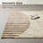 Keedan Machine Woven Polyester Striped Textured Shag Rug 5' X 8’ Area Rug