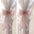 2 Pack French Silky Bow Curtain Tiebacks