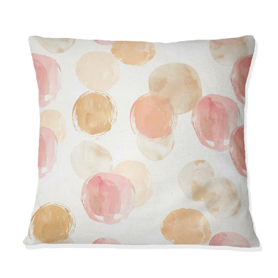 Coussin rose Boho Circles II - Boho