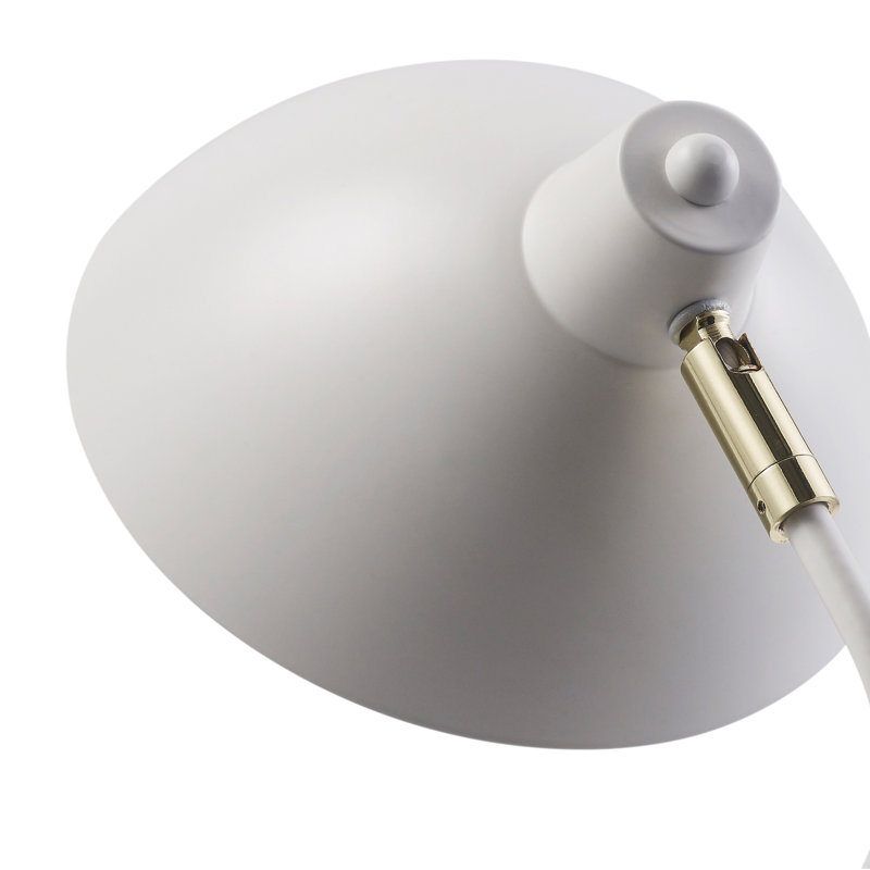 Kalyn 129.54cm Arched Floor Lamp, White