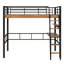 Lit mezzanine en métal avec bureau intégré et tablette Marthvale-1097108138