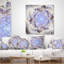 «Fractal Flower in Light Light», art numérique - imprimé floral