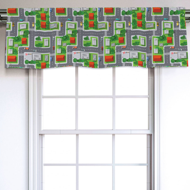 Sateen Ruffled Window Valance
