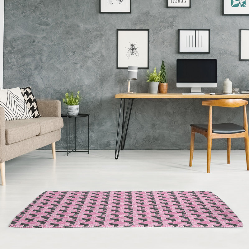 Tapis noir/rose skyscrapers, Rectangle 9 pi x 12 pi