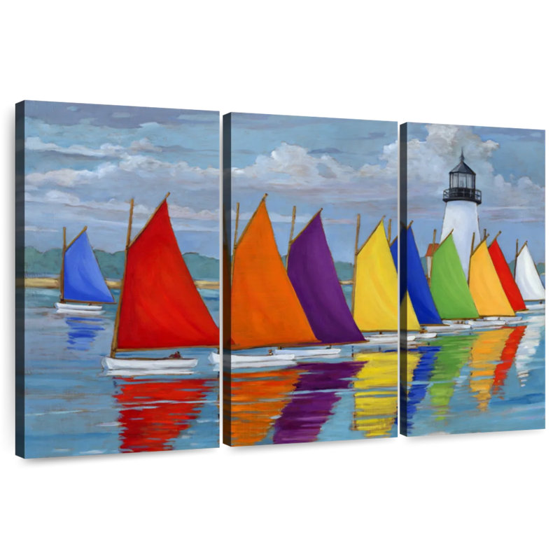 Mehar Rainbow Fleet, 20" H x 33" W